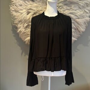 Divided Elegant Black Women's Top NWT